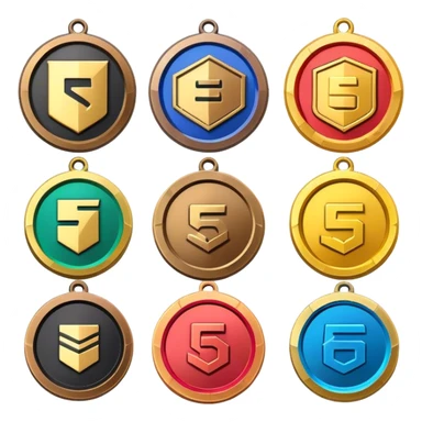 rainbow 6 seige rank medals from broze tom champion to emoji  medals sticker
