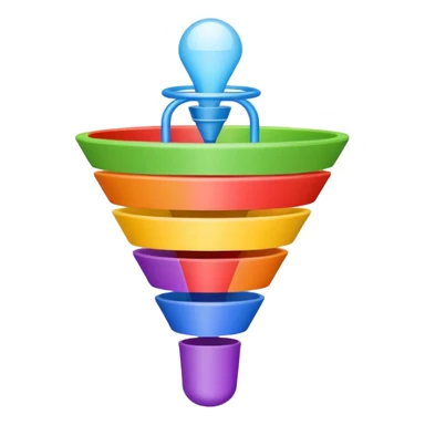sales funnel 5 sticker