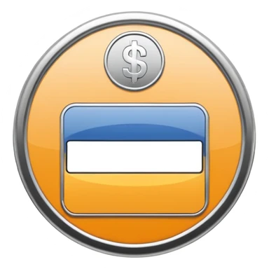 A clean, minimalist “credit counter” badge icon that communicates cumulative usage of design tokens (colours, font sizes, spacing) with an intentional economy of variation. No text. More like a Coin. sticker