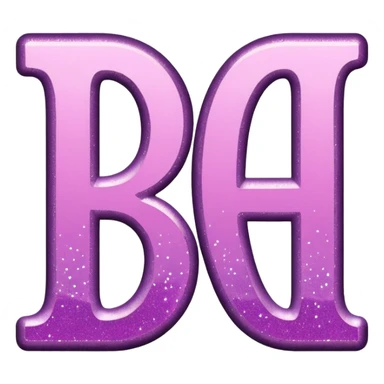 The word beautiful with glitter sticker