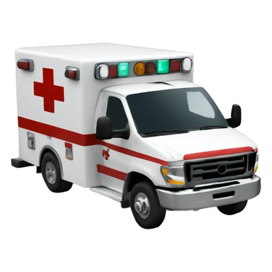 Men emergency assistant ambulance  sticker