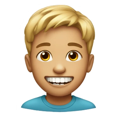 7 year old boy with missing front tooth sticker