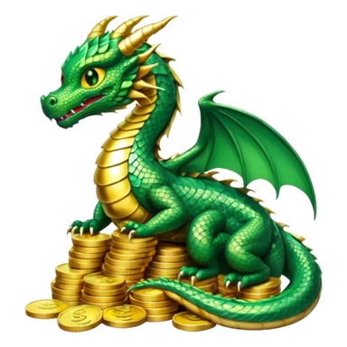 strack coins dragon sticker