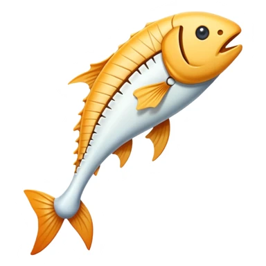 Fish bone sticker