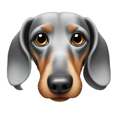 Dachshund with greying muzzle sticker