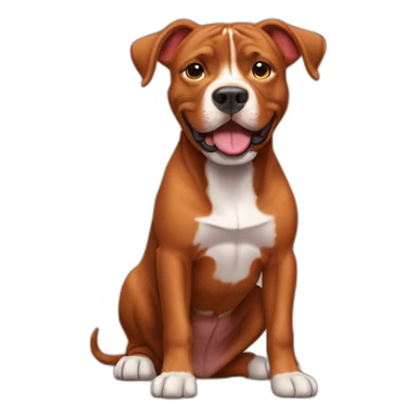 Clifford the big red pit bull sticker