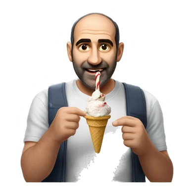 Nikol Pashinyan eating ice cream sticker