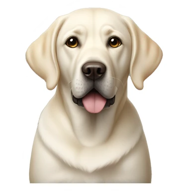 White labrador sitting next to BLACK labrador which is little bit bigger  sticker