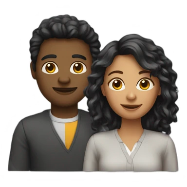 3 diverse coworkers sticker