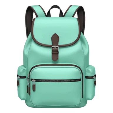 mint color backpack sticker