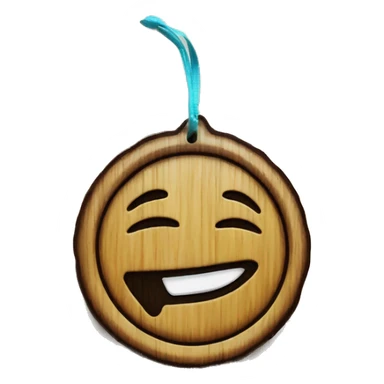 Car freshener, wood piece sticker