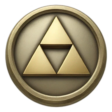 coin with tri force sticker