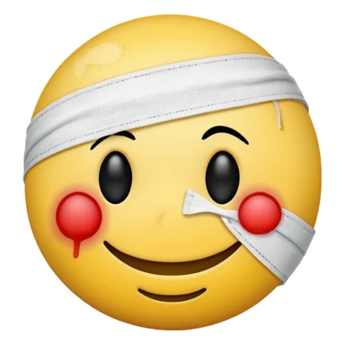 injured tellow smiley guy sticker