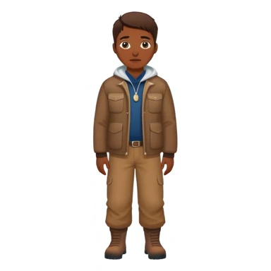 photorealistic greenland citizen standing full length sticker