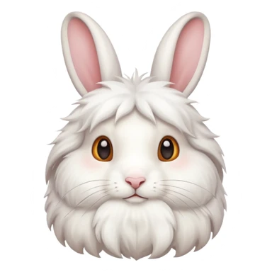 autumn cozy white rabbit sticker