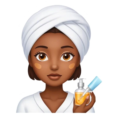 Girl skincare sticker