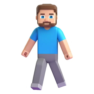 Minecraft Steve character sticker