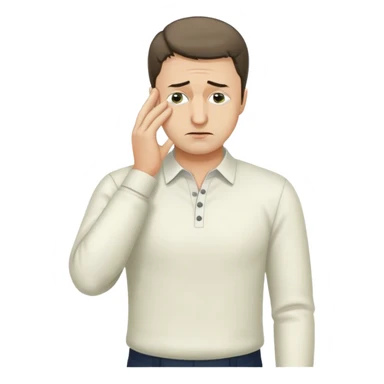 zelenskyy full body facepalm sticker