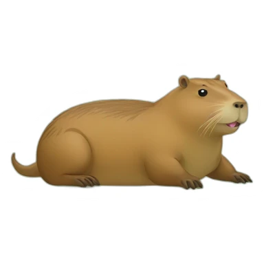 Capybara sur crocodile sticker