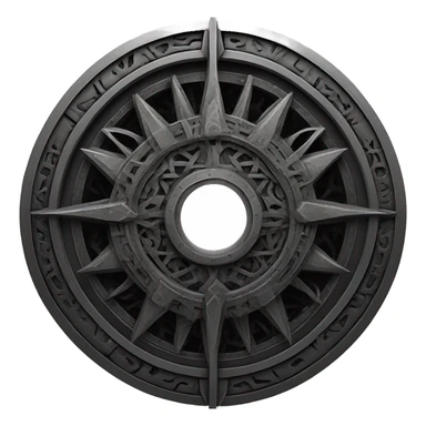 stargate in black metal, open tunnel sticker