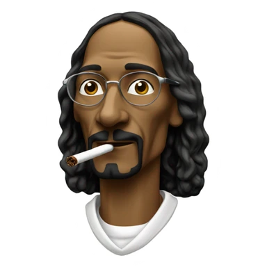 Snoopdog smoking  sticker