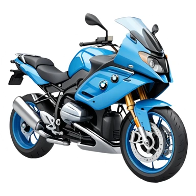 blue BMW motorcycle sticker