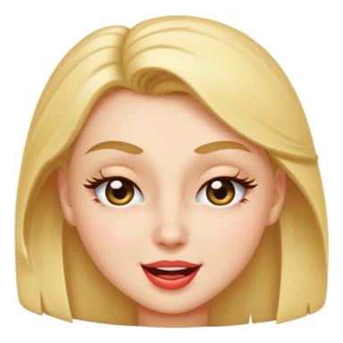 Being model and winking one eye sticker