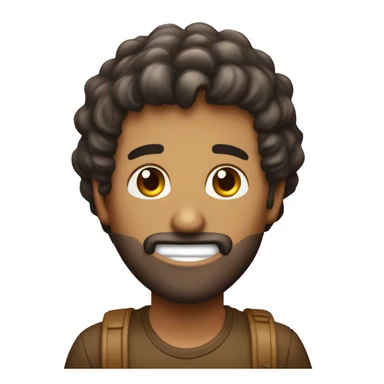 Hombre con pelo rizado castaño y tono de piel claro, sujetando en sus manos dinero y con cara de sorprendido sticker