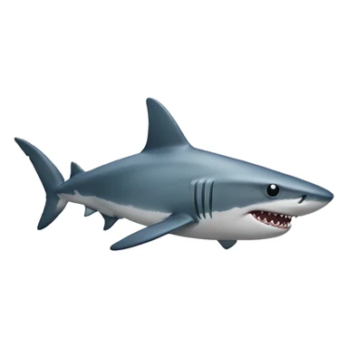 Shark with star eyes sticker
