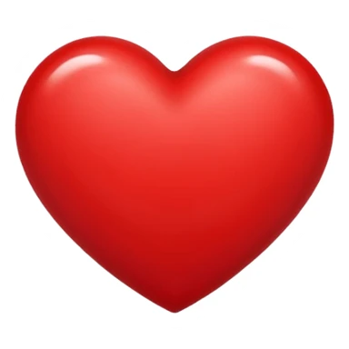 Left half of A red geart sticker