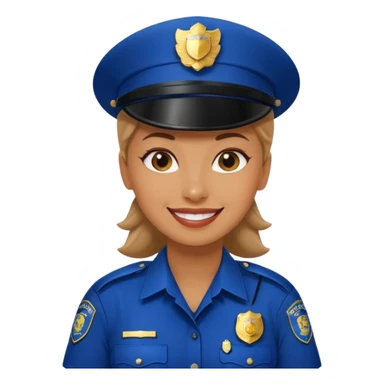 Flirty police sticker