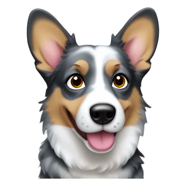 Blue Merle welsh corgi sticker