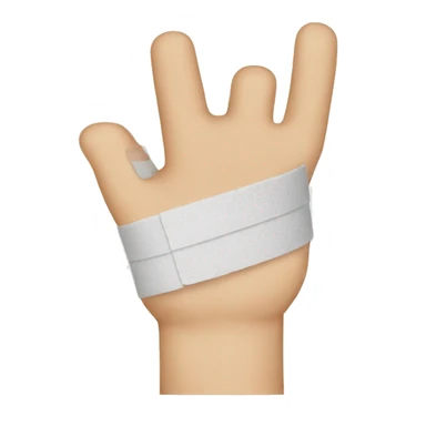 a bandage on a finger sticker