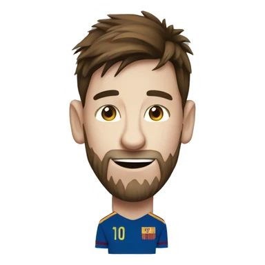 Messi with the word cup football  sticker