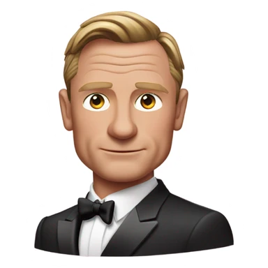 Daniel Kraig james bond in pink suit sticker