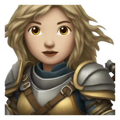 Female Dwarf Warrior sticker