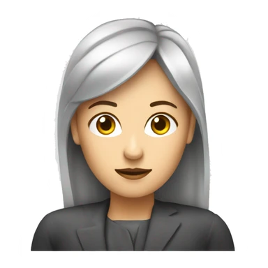 a woman data analysts with bang sticker