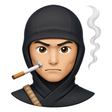 Ninja fumando sticker