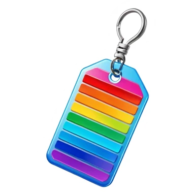 Rainbow price tag sticker
