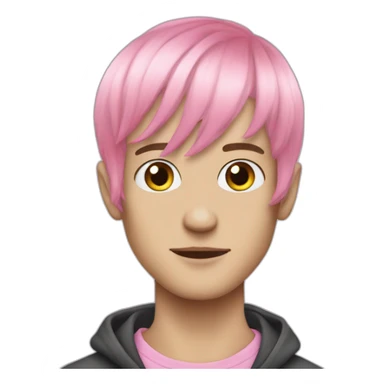 Lil peep have a pink hair have a pink hair sticker