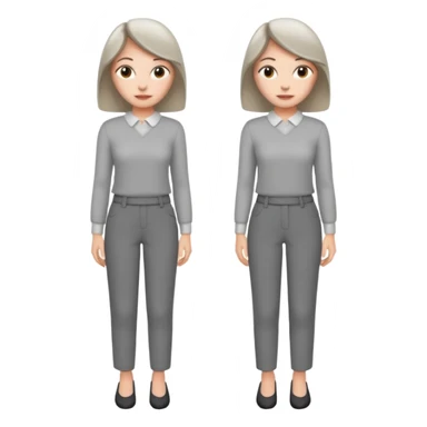 grey women trousers sticker