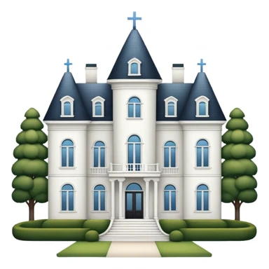 white mansión sticker