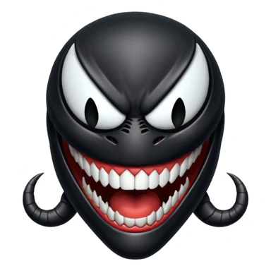Venom face from a gba game and Remove the teeth sticker