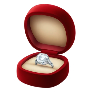 diamond ring inside red box sticker