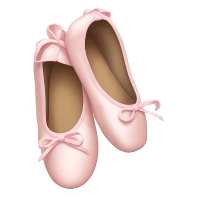 Pale light pink ballet shoes sticker