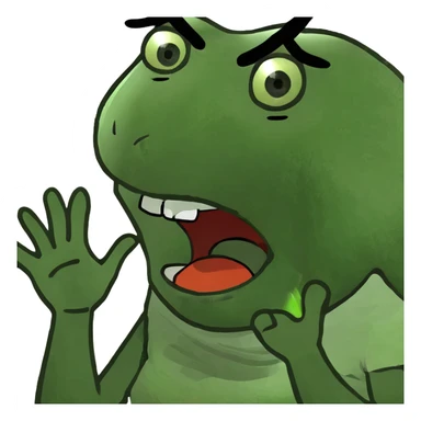 hands crossed over womans neck screaming sticker