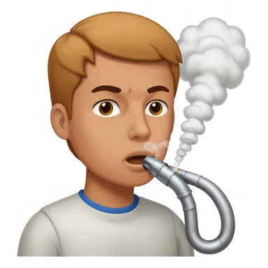 A nose that inhales exhaust fumes with power sticker