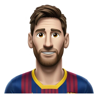 Messi wearing Barcelona shirt sticker