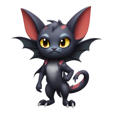  Kawaii Edgy Cool Beautiful Noivern-Nargacuga-Litten-Bat-Cat full body sticker