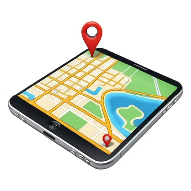 GPS map sticker